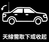 天線收起或取下